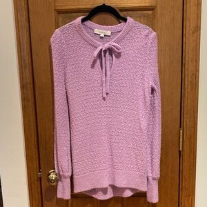 LOFT Lilac Crew Neck Sweater